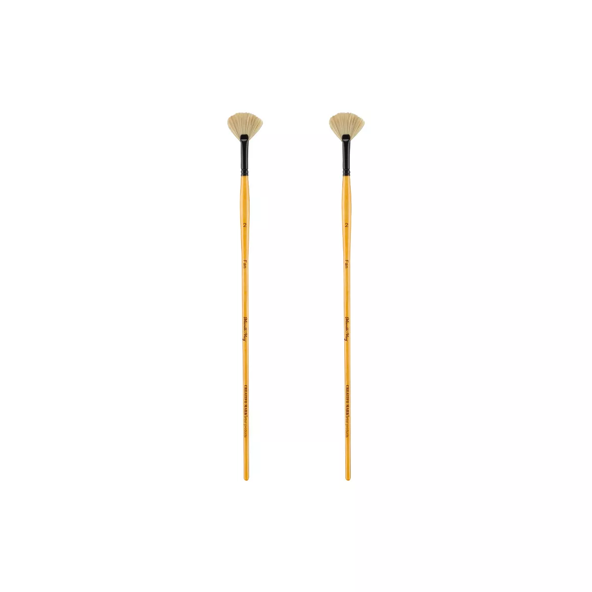 Professional Synthetic Hog Bristle Paint Brush- Alternative to Natural Hog Hair Paint Brushes for Oil Painting, Acrylics, Inks, Gouache